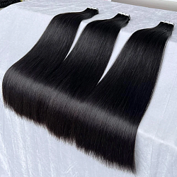 Cabello Tape / cabello humano / Largo de 14 a 28 Paq de 100 gramos